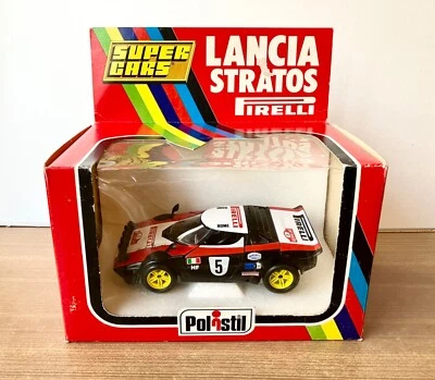 Superbe LANCIA STRATOS PIRELLI Polistil Super Cars en boite TBE ! - Photo 1/4