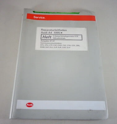 Manual de Taller Audi A4 B5 Quattro 5 - Marchas Cambio - Caja 01A Desde 95 St. - Imagen 1 de 2