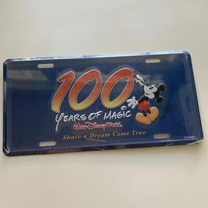 Walt Disney World 100 Years of Magic Vintage License Plate - Picture 1 of 2