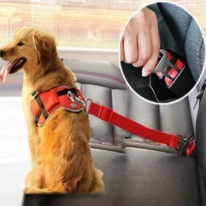 Chien/Chat Ceinture de sécurité réglable Pour Voiture Laisse d'attache Auto - Picture 1 of 2