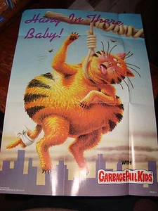 1986 GARBAGE PAIL KIDS poster GPK #2 Hang in there Baby approx 12" x 17" cat aa - Picture 1 of 1