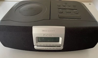 Sony Dream Machine Model ICF-CD821 AM/FM Radio Alarm Clock CD Player Snooze  - Image 1 of 4