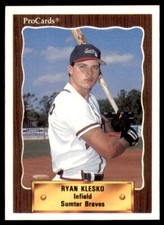 1990 PROCARDS SUMTER BRAVES RYAN KLESKO #2441