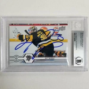 Matt Murray signed 2019-20 Upper Deck #103 Card Penguins Autograph ~ BAS BGS - Bild 1 von 1