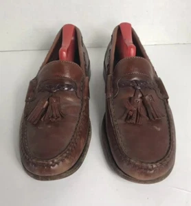 Allen Edmonds Carthage 42426 Braun Leder Mokassinnaht Quasten Herren Halbschuhe US 7,5E - Bild 1 von 7