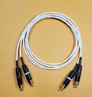  Mil-Spec Silver Plated Audiophile RCA Audio Cable 4 ft