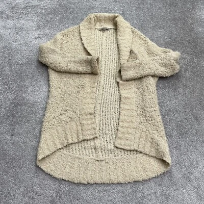 Cárdigan Suéter Guess Tejido Abierto Para Mujer Pequeño Beige 100% Acetato Informal Viaje Foto 1 de 4