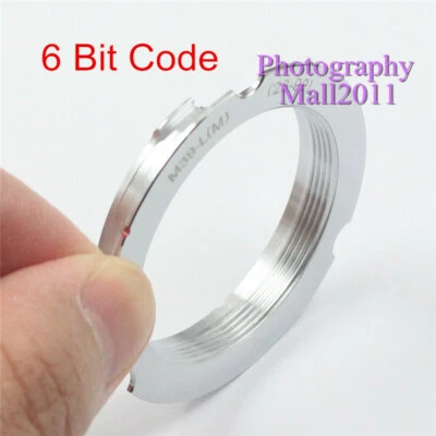 6 Bit Code M39-LM Adapter For Leica M39 LTM L39 28-90mm Lens to Leica M M5 MP LM - Image 1 of 4