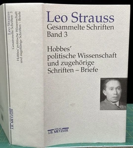 Leo Strauss / GESAMMELTE SCHRIFTEN 6 BDE BD.3 HOBBES' POLITISCHE WISSENSCHAFT - Picture 1 of 1