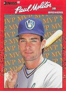 1990 Donruss Paul Molitor #BC-15 Milwaukee Brewers - Picture 1 of 2