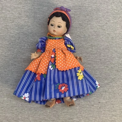 "Muñeca Madame Alexander Vintage Internacional Jamaica 8"" pierna recta 1986 #542" Foto 1 de 4