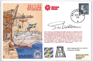 SWEDEN GB (WW2) RAF Cover *Westland Heliport* 1974 Signed ESCAPING SOCIETY YO376 - Picture 1 of 12