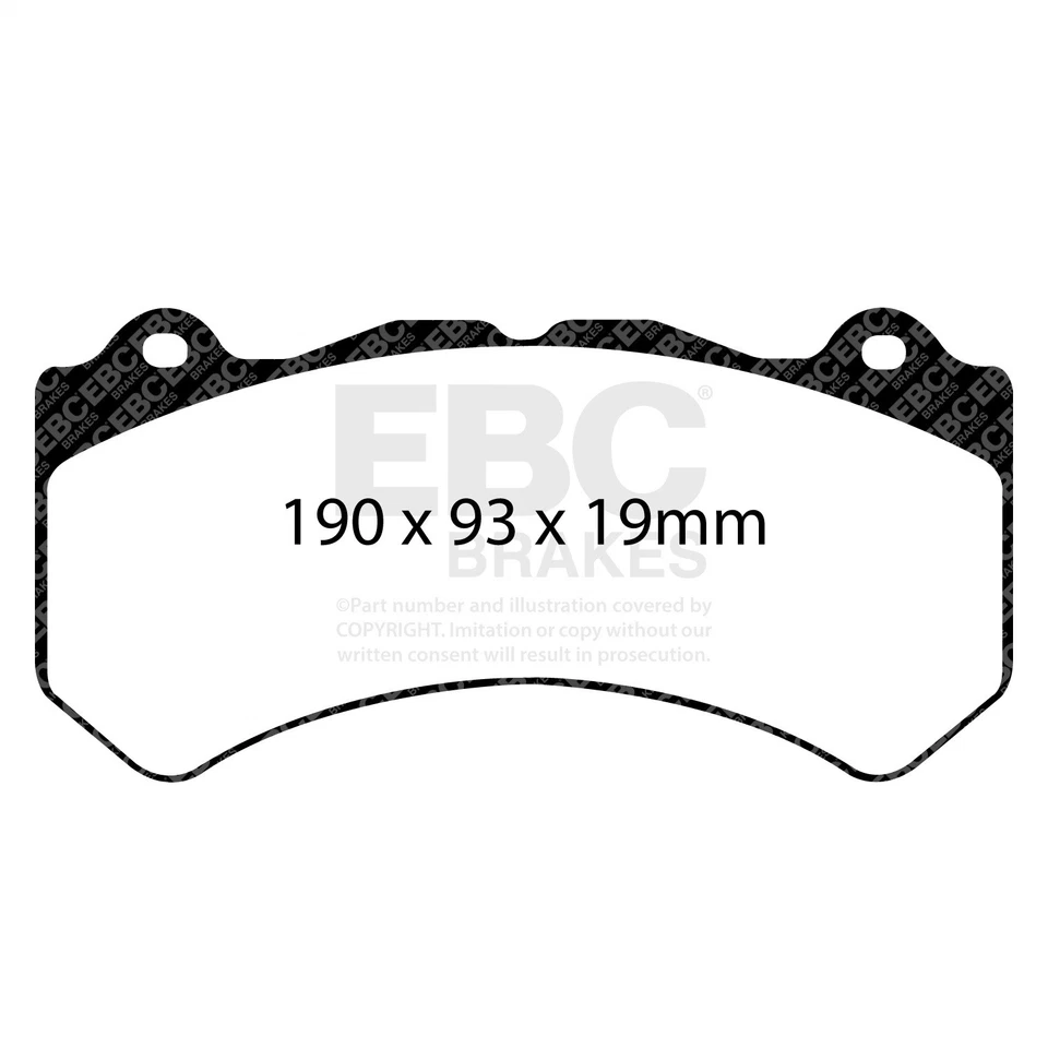 Pastillas de freno de calle y pista Ebc Brakes Dp41983r Yellowstuff para 09 21 Gt R Foto 1 de 4