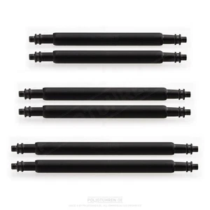 Muelles SHARK MESH 2x NEGRO IP Black PVD Milanaise 20 22 24 mm Heavy Duty - Imagen 1 de 6