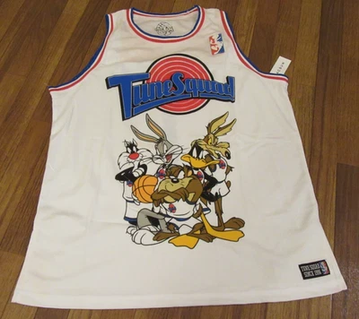 Camiseta deportiva de baloncesto Space Jam Tune Squad #1 Bugs talla grande blanca nueva con etiquetas Foto 1 de 4