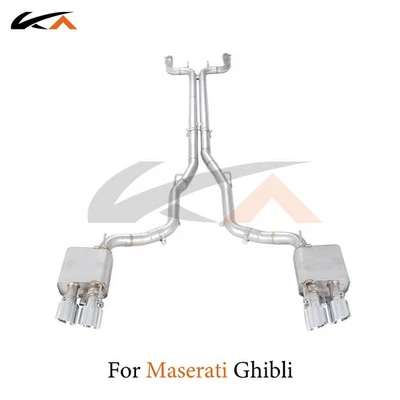 KA Exhaust Catback For Maserati Ghibli Steel rear section - Image 1 of 4