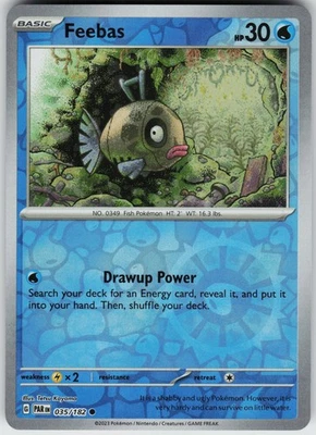 Feebas 035/182 Reverse Holo Near Mint SV04: Paradox Rift Pokemon card - Image 1 of 2
