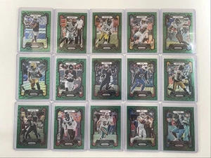 [15] GEORGE PICKENS JOSH PALMER TEE HIGGINS 2023 PRIZM GREEN WAVE Q4523 - Picture 1 of 2