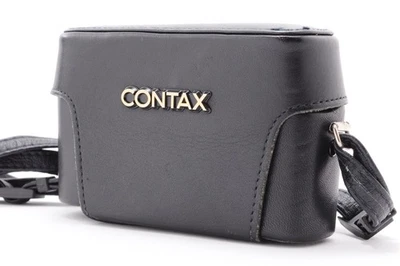 [EXC+5] Contax T2 Semi Hard Leather Case BLACK For T2 T2D From JAPAN - Image 1 of 4