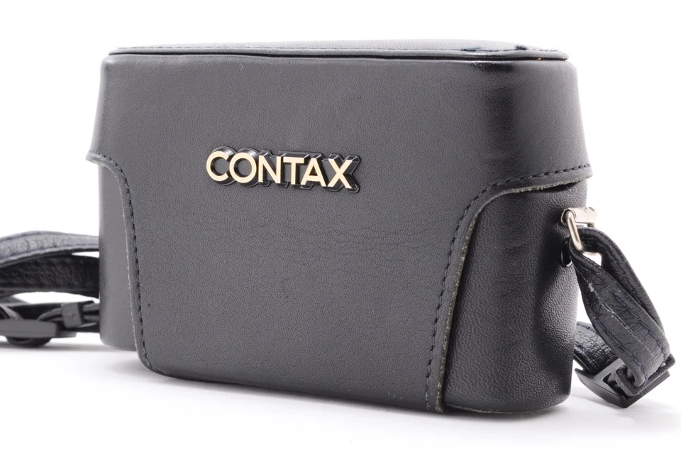 [EXC+5] Contax T2 Semi Hard Leather Case BLACK For T2 T2D From JAPAN - Image 1 of 4