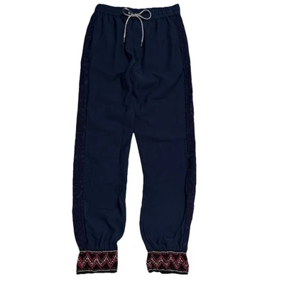 Pantalón Desigual Pequeño Joggers Isabella Puño con Cuentas Azul Marino Harén Genio Nuevo con Etiquetas Foto 1 de 4