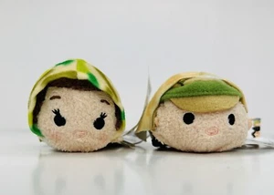 2 Disney Star Wars Mini Tsum Tsum Plüsch Luke Skywalker Prinzessin Leia Organa Etiketten - Bild 1 von 9