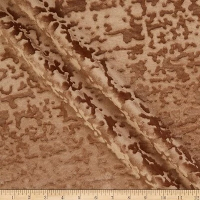 Abstract Crushed Velvet Fabric, 118 Inch. in Width, Ideal for Upholstery Etc. - Image 1 of 4