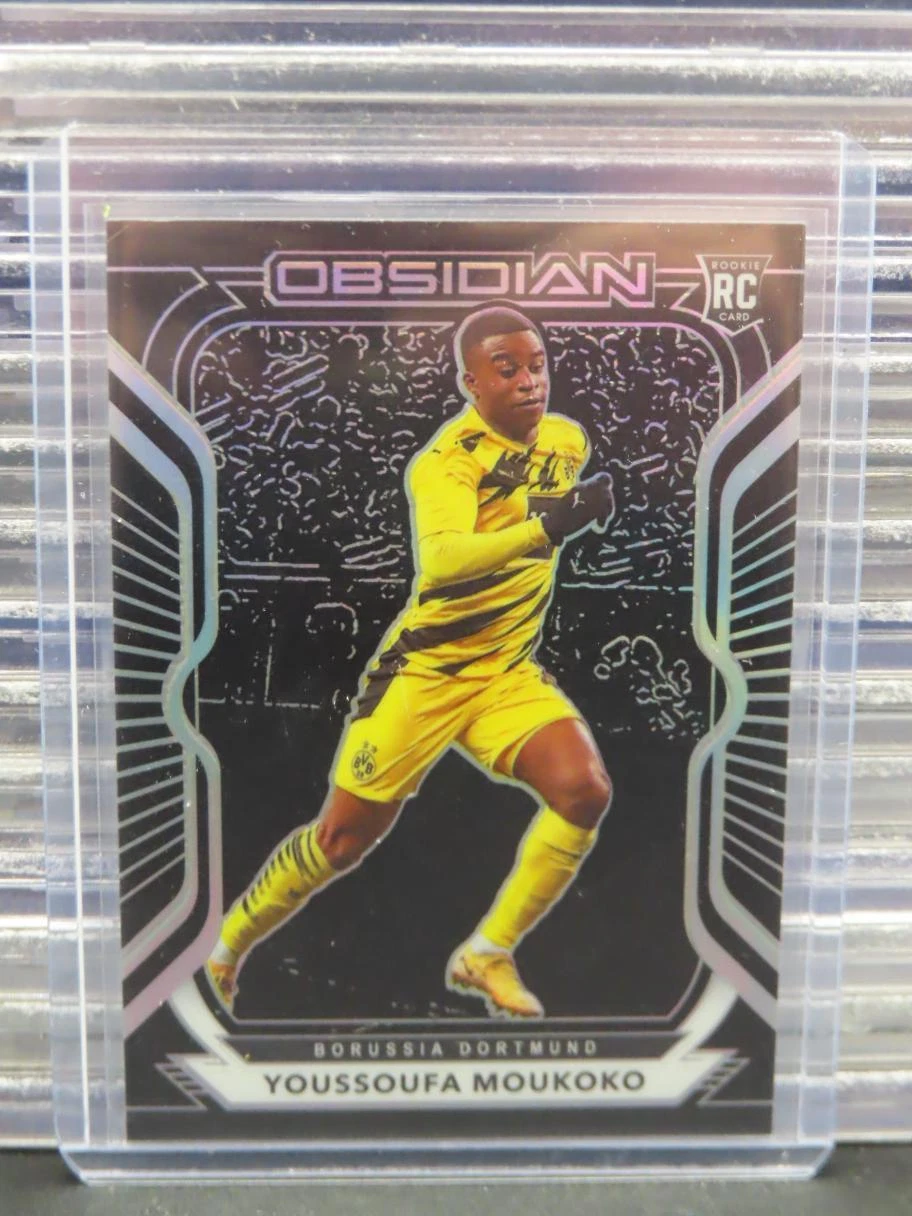 2020-21 Panini Obsidian Youssoufa Moukoko Rookie RC #147/195 Borrusia Dortmund