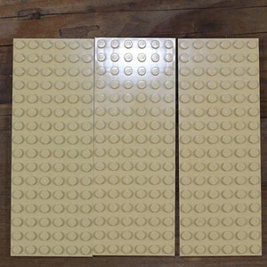 LEGO 3027 Brick Yellow Plate 6x16 Qty 3 - Picture 1 of 2
