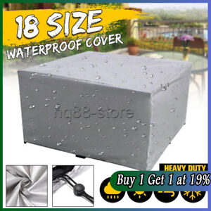 Heavy Duty Waterproof Patio Garden Furniture Cover for Rattan Table Sofa Outdoor