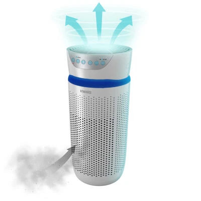 HoMedics Compact HEPA filter Air Purifier with UV-C - Pet Odour, Pollen, Allergy - Image 1 of 4