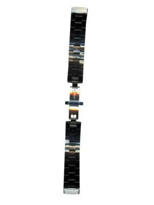 Correa de reloj de acero inoxidable tono plata 19 mm marca Swiss Army para hombre VIC-08494  Foto 1 de 3