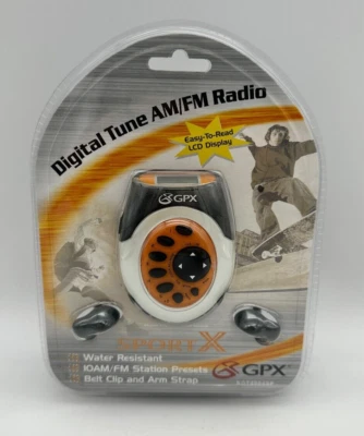 GPX Sport X Armband Radio Digital Tune AM/FM Stereo Radio Water Resistant - New - Image 1 of 3