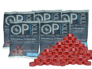  Opkill Rat Pack Poison Multi Pack 1.5kg (Professional Choice Blocks 15 x 20g)