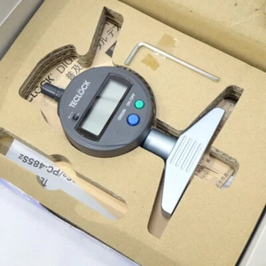 TECLOCK STANDARD DIGITAL DEPTH GAUGE DMD210S2 0～12mm New - Picture 1 of 2
