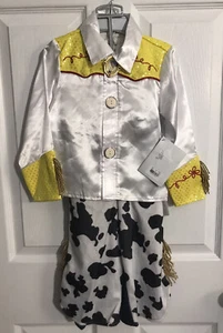 Jessie Cow Girl Toy Story Costume Kid Size 3 Disney Store 2pc Pants + Shirt - Picture 1 of 6