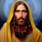 Limited Museum Giclee Print Edition of JESUS by Sollog a listed artist