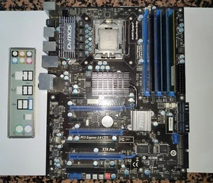Mainboard MSI X58 Pro MS-7522 Intel X58 LGA1366 | i7-930 | 20GB DDR3 - Bild 1 von 1