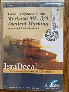 1/35 IsraDecal IDF MERKAVA Mk.3/4 TACTICAL MARKINGS Decals & *RESIN Detail OOP - Picture 1 of 3