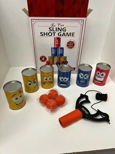 NEW TIN CAN SLING SHOT GAME "CLASSIC FAIRGROUND GAME AT HOME" FREE SHIPPING - Picture 1 of 5