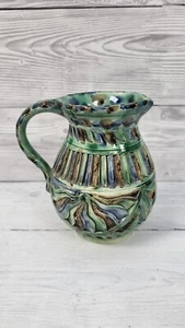 Antike bunte niederländische friesische Stil Keramik Kunst Kanne. PWM - Bild 1 von 12