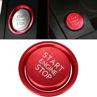 FOR AUDI A4 A6 Q5 Q7 A5 KEYLESS ENGINE START STOP PUSH BUTTON SWITCH RING COVER - Image 1 of 4