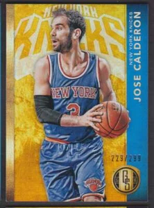2015-16 PANINI GOLD STANDARD JOSE CALDERON 229/299 NEW YORK KNICKS #58 PARALLEL - Picture 1 of 2
