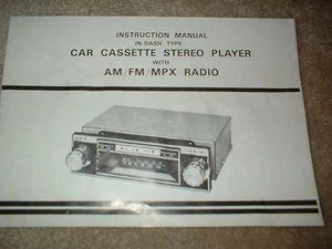 Lettore stereo cassette auto d'epoca AM/FM MPX radio manuale - Foto 1 di 1