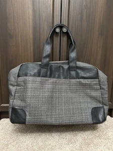John Varvatos Top Handle Duffle Bag Grey/Black - Picture 1 of 13