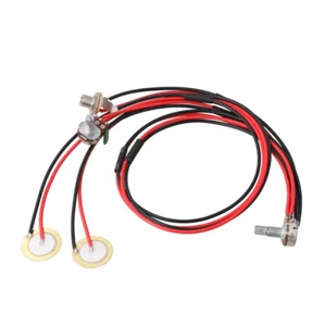 Dual Piezo Pickup Pick-up with 1/4" Jack Volume Tone Control for Acoustic Guitar - Picture 1 of 4