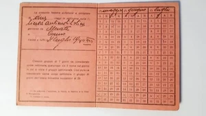 Authorization Card For Travel - Republic Period - Lecco Area - Picture 1 of 2