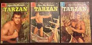TARZAN Dell Comics #81, 82 & 97 Gordon Scott Covers~ Edgar Rice Burroughs Bag/Bd - Picture 1 of 12