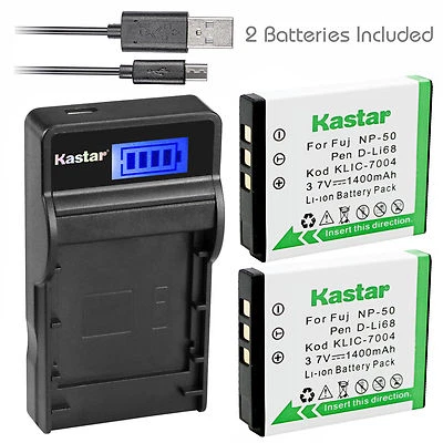 Kastar NP-50 Charger Battery Fujifilm F500EXR F505EXR F550EXR F600EXR F605EXR - Image 1 of 4