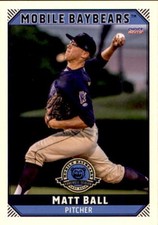2019 Mobile BayBears Choice #4 Matt Ball Bonita California CA - NM Baseball Card